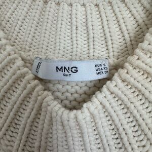 Mango Cream Women's Sweater Cardigan